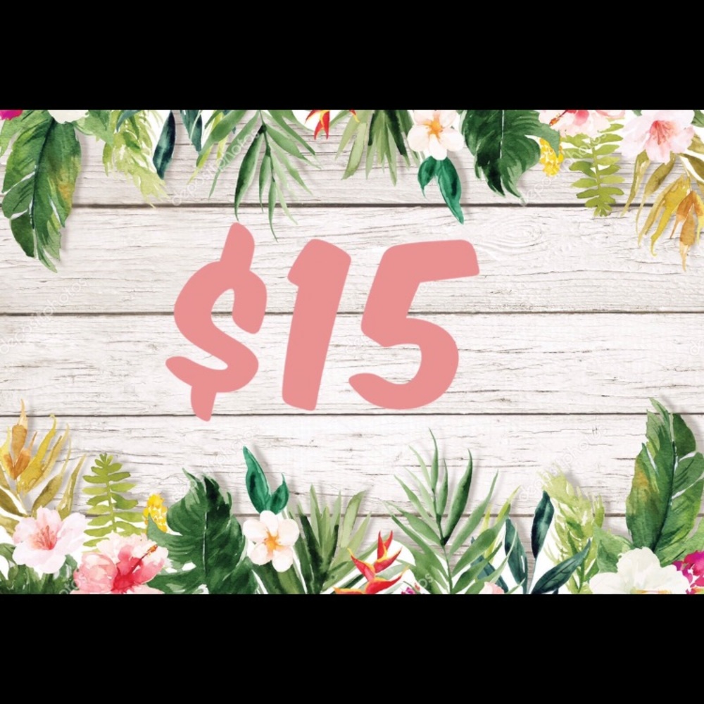 Anything  under this tile is $15 and under !